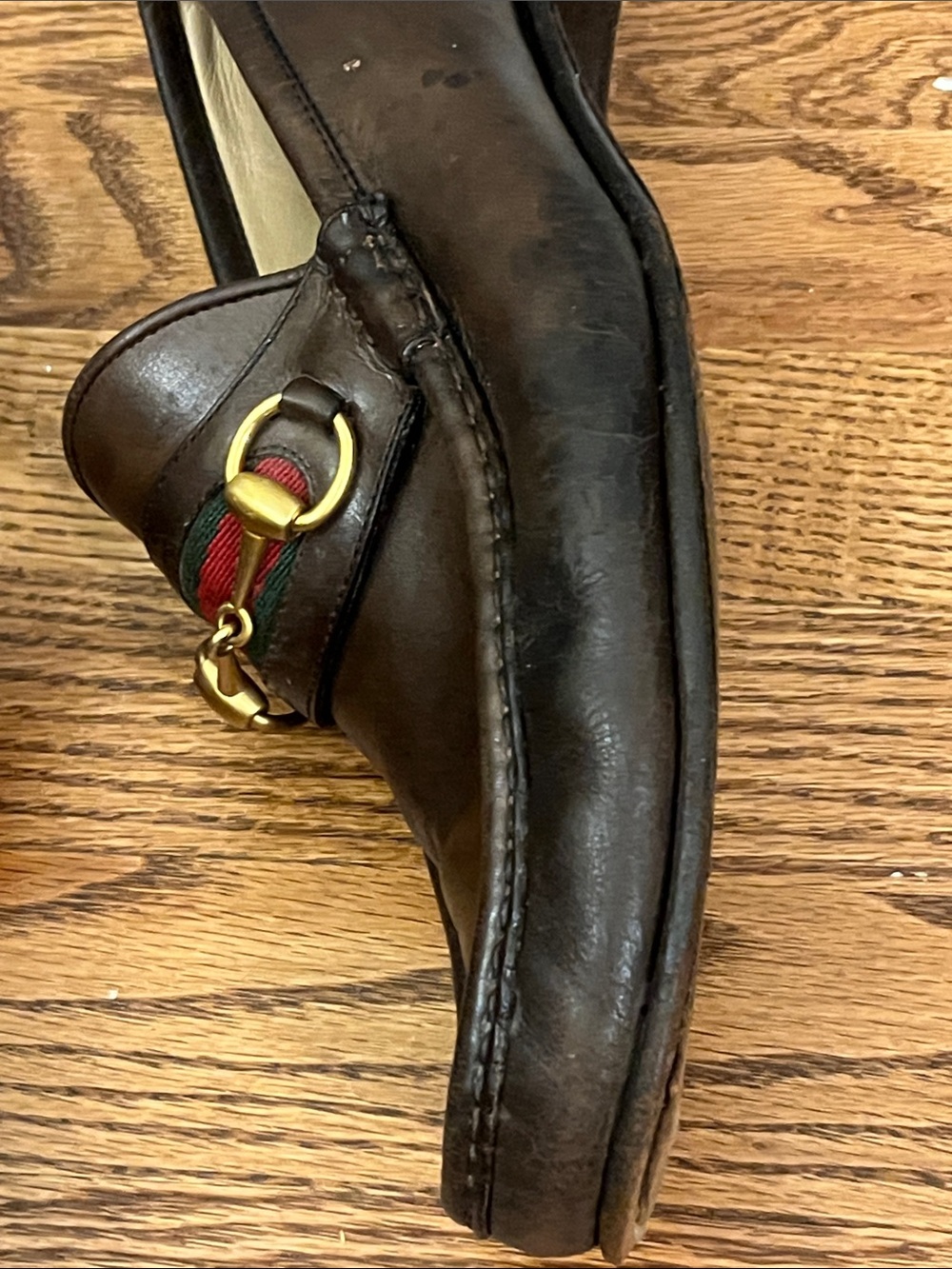 Damaged men’s Gucci dress shoes 10.5 D - Picture 6 of 12
